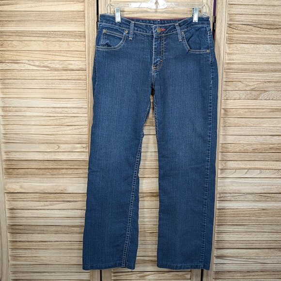 Wrangler Blue Jeans Size 8 LONG - Picture 2 of 12